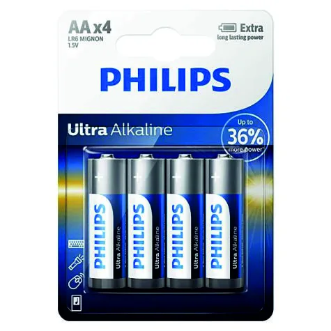 Pila Philips AA x 4unid.